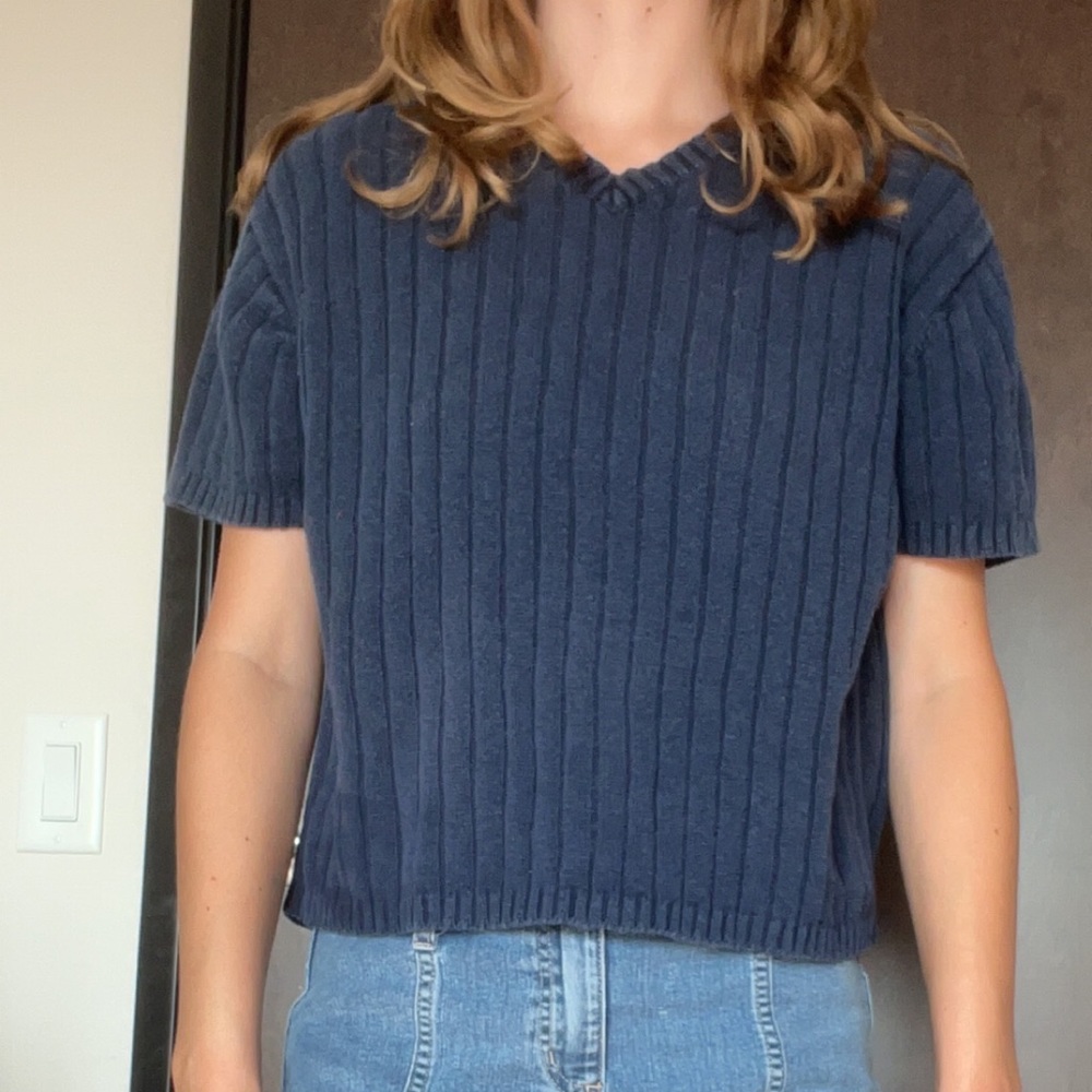 Blue vest top